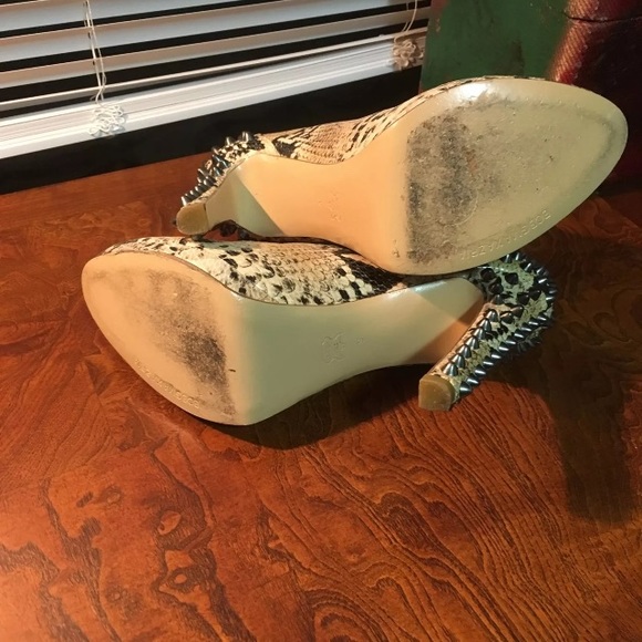 BCBG Spiked Python Bootie - Picture 5 of 5